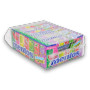 Mentos Rainbow 40-roll display unit featuring colourful dragees in watermelon, green apple, strawberry, grape, lemon, and raspberry flavours.