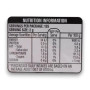 Nutritional information of Eclipse Chewy Mints Peppermint 27g 20-tin display unit, available at The Professors.