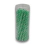 Sweet Treats Green Apple Candy Poles 540g jar showing 30 apple flavoured striped candy poles.