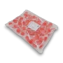 Sweet Treats Red Flat Pops 1kg bulk bag showing individually wrapped red cherry flavoured flat lollipops.