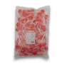 Sweet Treats Red Flat Pops 1kg bag with approximately 125 individually wrapped cherry flavoured lollipops at The Professors Online Lolly Shop.