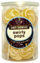 Candy Showcase Swirly Pops - Gold and White, by Lolliland,  and more Confectionery at The Professors Online Lolly Shop. (Image Number :8970)
