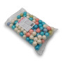 1kg bag of Sweet Treats Shimmer Gumballs showing glossy rainbow gumballs, available at The Professors Online Lolly Shop