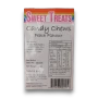 Product label and nutrition information on Sweet Treats Candy Chews Peach Flavour 1kg bag from The Professors Online Lolly Shop.