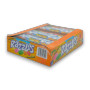 Razzles Tropical candy and gum combo, bright packaging with Kiwi-Lime and Tangerine flavours, available in a bulk box