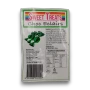Product label and nutrition information on Sweet Treats Choc Eclairs Green 1kg bag of wrapped chewy eclairs.
