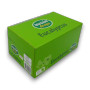 Full display box of Aussie Drops Eucalyptus 24 x 70g packs, ideal for resale, available at The Professors Online Lolly Shop.