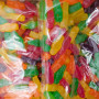 Close-up of Allseps Bulk Jelly Babies in vibrant rainbow colours, showcasing soft and fruity treats in 1kg bags.