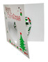 Chocolate Gems - Merry Christmas Card with Holly Heart Chocolate, by Chocolate Gems,  and more Confectionery at The Professors Online Lolly Shop. (Image Number :13123)