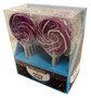 Candy showcase Swirly lollipops  - Purple and White, by Lolliland,  and more Confectionery at The Professors Online Lolly Shop. (Image Number :13807)