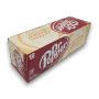 Dr Pepper & Cream Soda 12-pack, highlighting branding and product details, available at The Professors Online Lolly Shop.