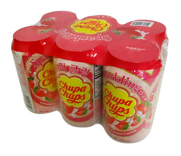 Chupa Chups Lollipops, Strawberry and Cream in Box, 40 Lollies