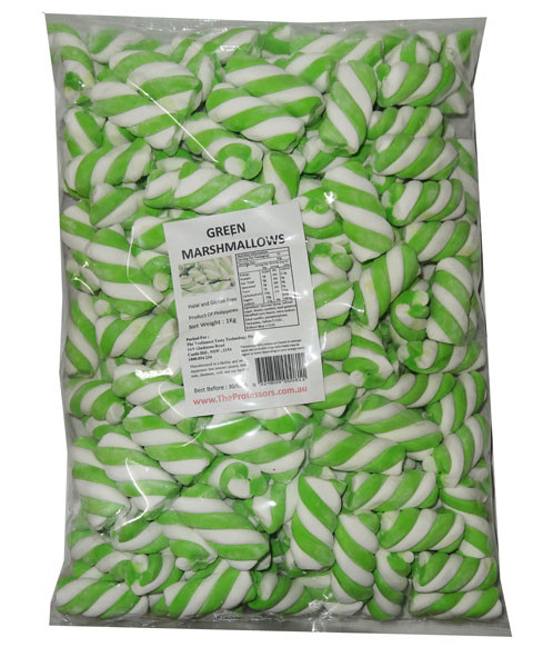 Sweet Treats Marshmallow Twists - Green and White online at The ...