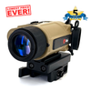 Angled front view of the InfiRay Outdoor RICO Micro RH25V2 Thermal System highlighting the high definition 640x480 resolution objective lens