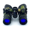 Front view of RNVG night vision binoculars protected by the Multicam 500D Cordura wrap by Reese Wraps