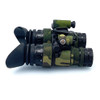 Side view of RNVG night vision binoculars protected by the Multicam 500D Cordura wrap by Reese Wraps