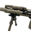 Side profile of the FDE DesignateIR dual beam aiming laser integrated onto a rail system
