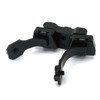 Side profile view of the ICT9606 dual dovetail mount showing the robust adjustment arms and locking mechanisms