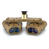 Angled rear profile of the FDE Argus APNVG showcasing the four ocular lenses for an ultra wide panoramic field of view