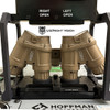FDE Argus APNVG panoramic quad tube night vision goggle undergoing rigorous optical alignment on a Hoffman Engineering test set