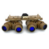 Direct front objective view of the standalone Argus APNVG Gen II+ White Phosphor panoramic night vision goggle