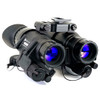 Angled front profile of the bridged dual AN PVS-14 2376 Min FOM White Phosphor night vision setup