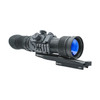 Low angle front profile of the Armasight Contractor 640 3-12x50 thermal scope highlighting the objective lens and mount interface