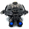 Front profile view of the UANVB Katana Gen III White Phosphor night vision goggle integrated on a Team Wendy LTP Bump Helmet