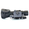 Side profile view of the standalone long range clip-on night vision device showing the quick detach mount and controls