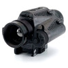 Angled front view of the Armasight Jockey 640 compact thermal clip-on showing the front optic and quick detach mount