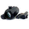 Angled front view of the DNT Optics NVMD-C200 night vision multi-purpose device and mounting base