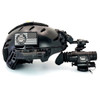 3000 FOM AN PVS-14A Gen III White Phosphor night vision monocular mounted to a tactical helmet for hands-free observation