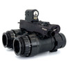Rear eyepiece and operator controls of the F5050 dual tube night vision goggle system