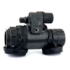 Side profile view of the Talon Gen III White Phosphor night vision monocular and battery housing