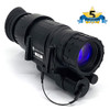 Angled front profile of the AN PVS-14A Gen II+ Variable Gain White Phosphor night vision monocular