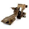 Nocturn Industries ALPHA Dovetail Helmet Mount, FDE, Front Angle 2