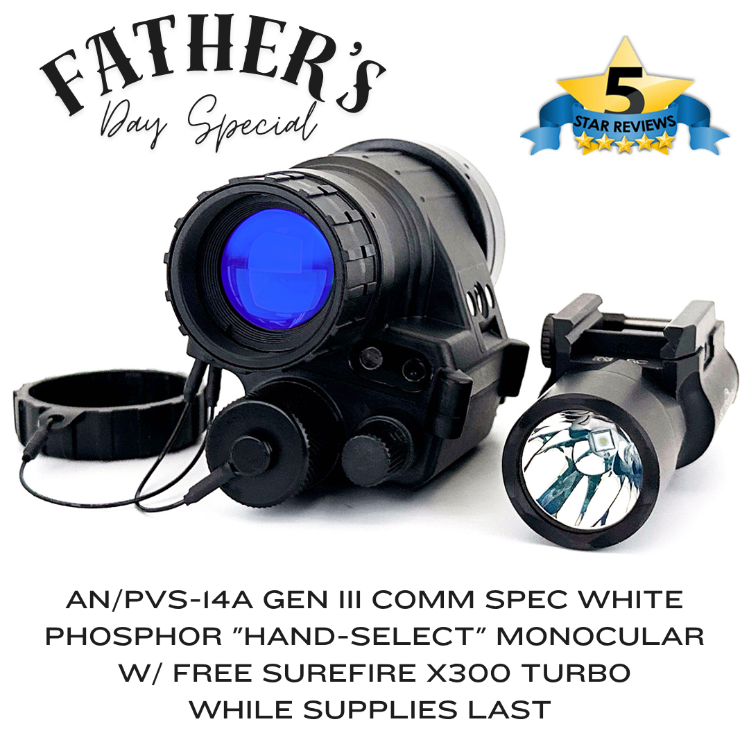 AN/PVS-14A GEN III Comm Spec White Phosphor 