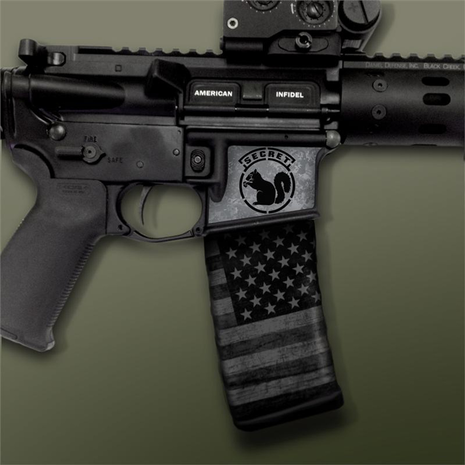 Secret Squirrel Gun Metal Black