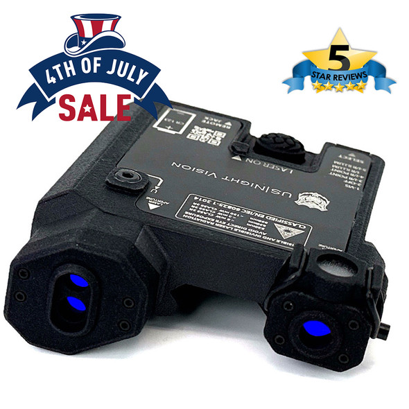 DesignateIR-V™ Three Beam Laser  Green Visible / Infrared Laser / VCSEL IR Illuminator / Black