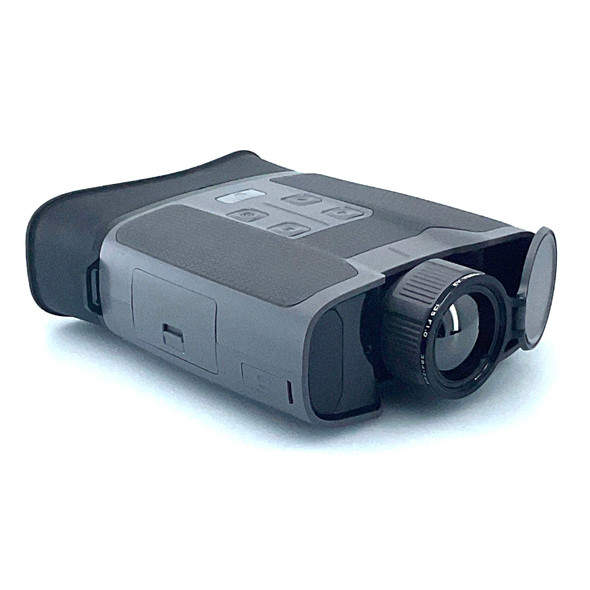 Angled front right view of the black Aurora A3 handheld thermal imager showing the ergonomic grip housing