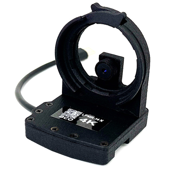 Angled back view of the standalone BCO LPMR-X 4K Low Profile Mission Recorder USB-C model