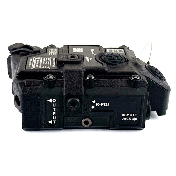 Top down view of the Sentinel One OG infrared laser system showing the operator controls and mode selector switches