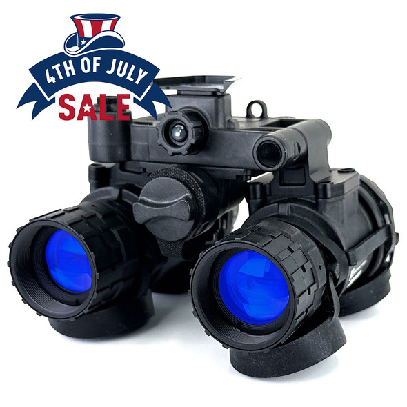 ALPHA™ 2376+ Min FOM White PhosphorDual Tube Articulating Night Vision Goggle w/ RPO Eyepiece Upgrade 