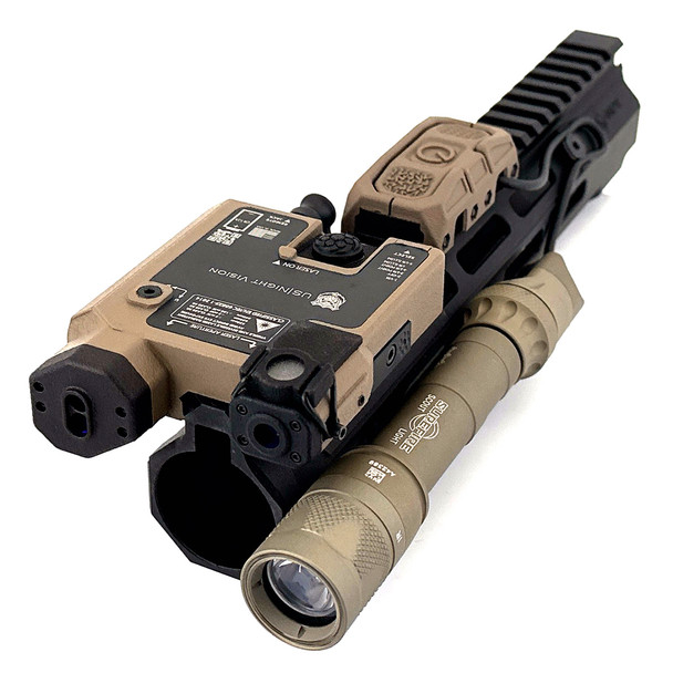 Angled front view of the FDE USNV Advanced Mission Ready Kit featuring the Emissary Alternator and integrated lighting