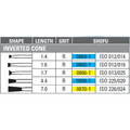 Robot Point Inverted Cone Diamond FG 865 Regular 1/Pack