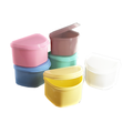 Plastic denture boxes