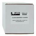 Hdrest Cover 10.5 in x 9.5 in Plastic Clr Disposable 500/Rl