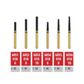 G6052-314-018-08.0-C, Alpen Diamonds Turbo Cut Diamond Bur Friction Grip Super Coarse 5/Pk