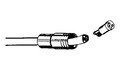 HP Tubing, 4 Hole w/CT, Asepsis Straight Black