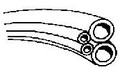 FC Tubing, 4 Hole, Vinyl Gray; Box of 100ft